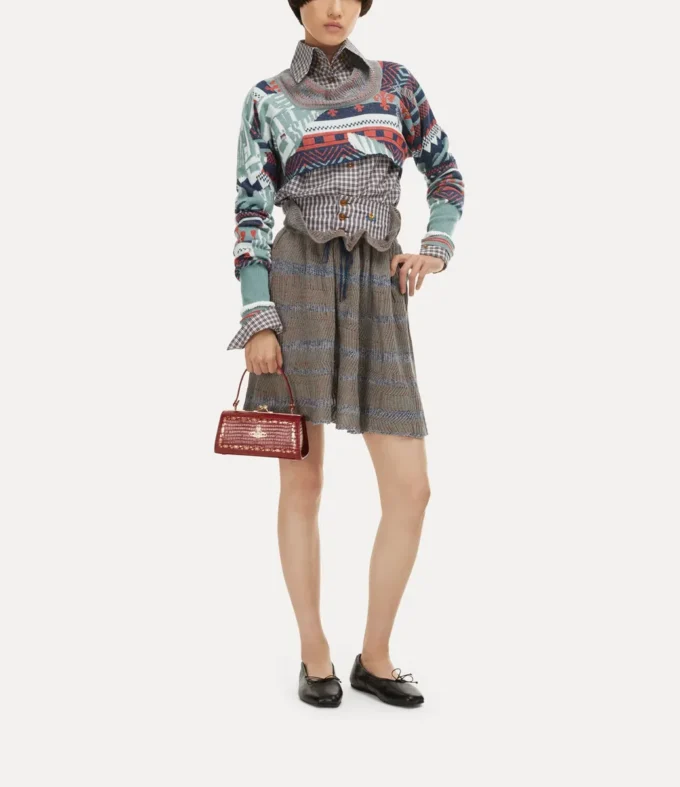 Broken Fair Isle Cropped Top Broken Fair Isle Cropped Top