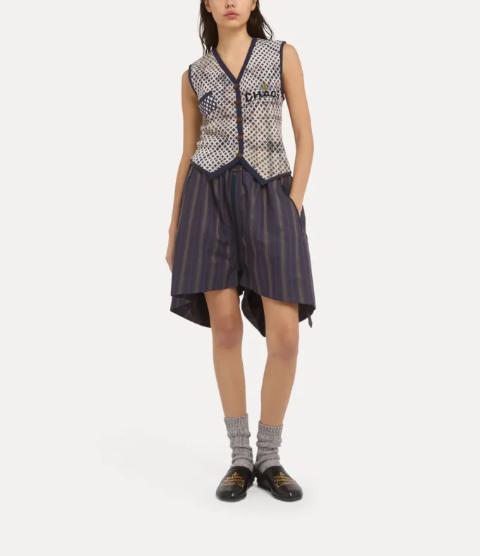 Distressed Tartan Vest Distressed Tartan Vest