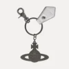 Hammered Orb Keyring