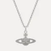 Man. Mini Bas Relief Orb Pendant Necklace