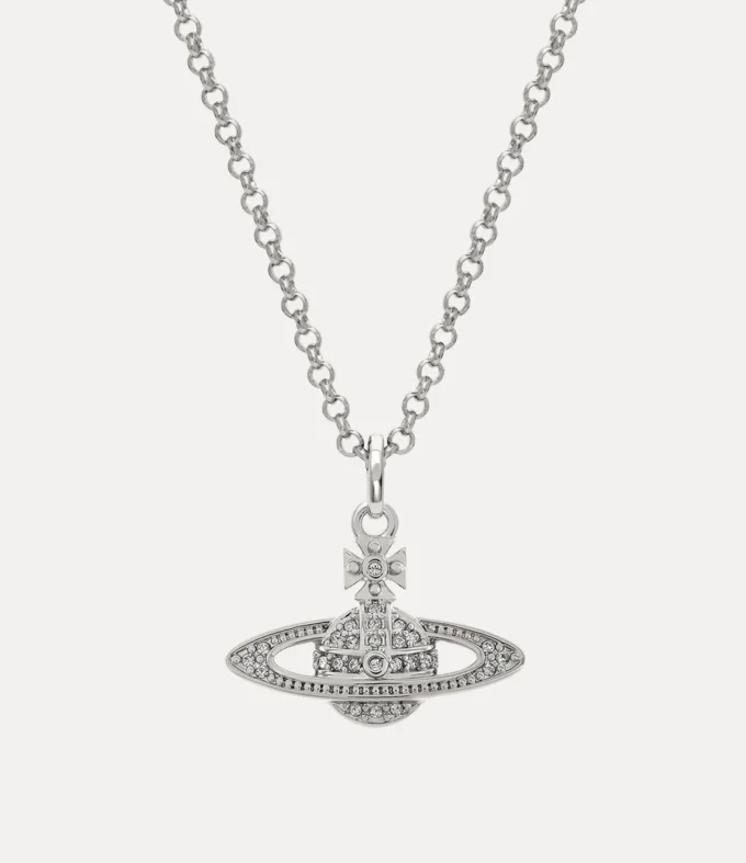 Man. Mini Bas Relief Orb Pendant Necklace