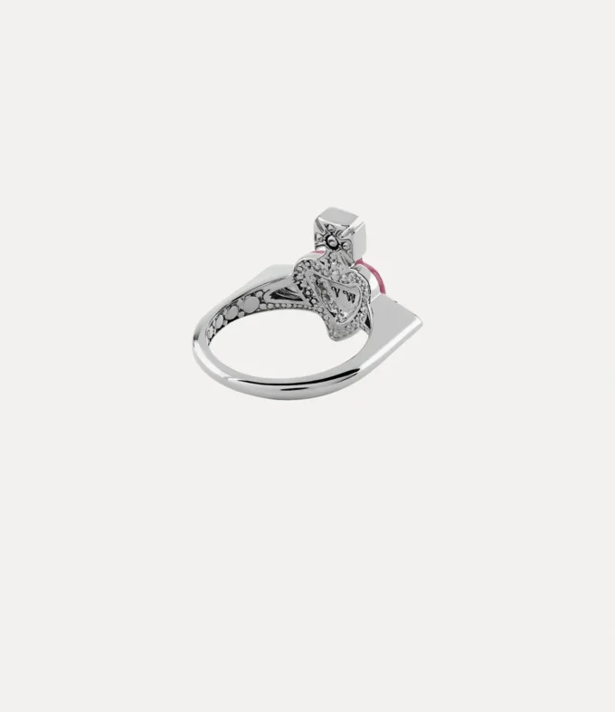 New Diamante Heart Ring New Diamante Heart Ring
