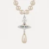 One Row Pearl Drop Choker One Row Pearl Drop Choker